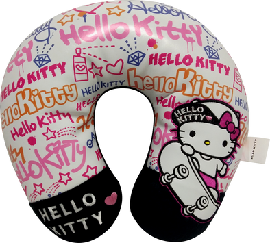 Murakami Kitty patter travel pillow