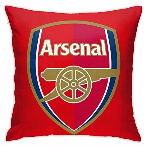 Arsenal Home Throw Pillow Case Couch Sofa Bedroom Decorative Square Cushion Pillow Covers 18x18 In
