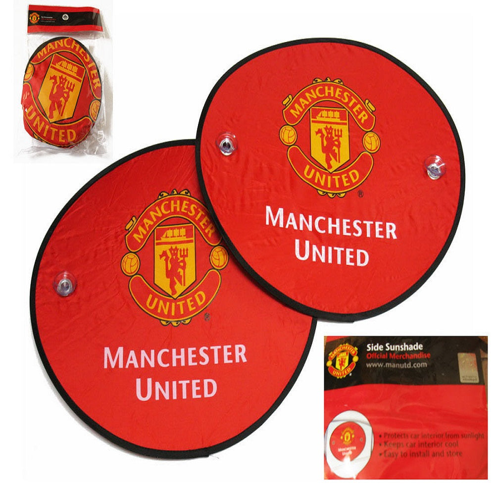 Manchester United Car Accessory Side Window Sunshades Premier Car