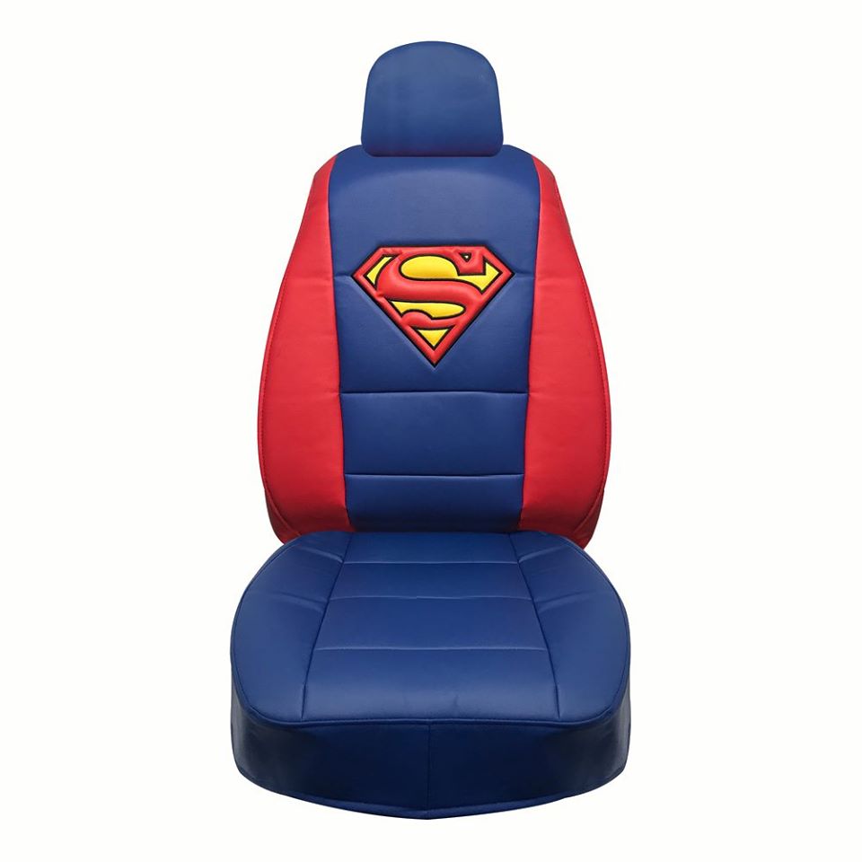 Official DC Superman LE Superior Seat Covers (Pair) licensed shop