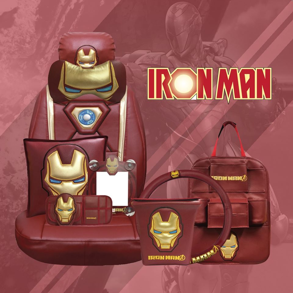 Official Marvel Iron Man leather seat covers