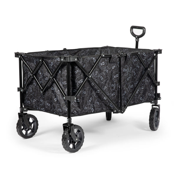 PICNIC TIME Disney Mickey Mouse Adventure Wagon XL, Folding Wagon, Beach Wagon, Sport Utility Wagon, (Black)