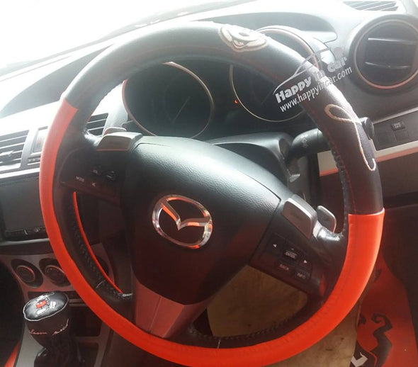 Mickey Mouse Steering Wheel Cover LE red - black