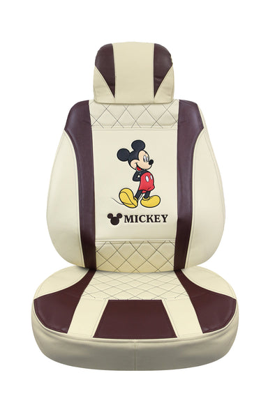 Disney leather car seat cover cream on sale