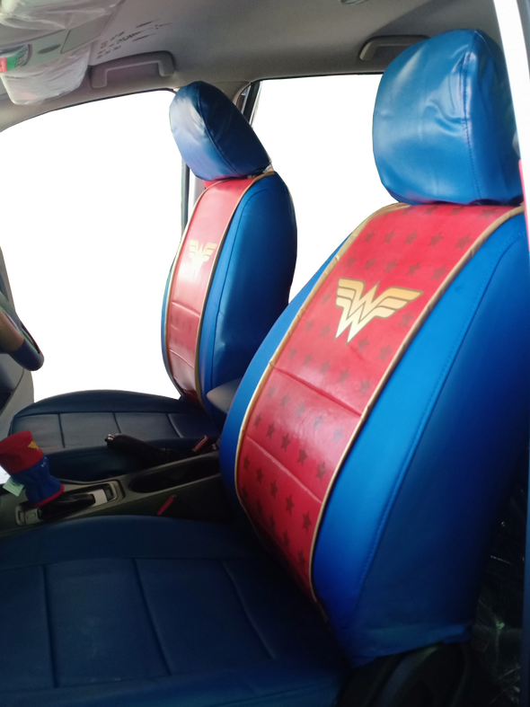 Wonder Woman auto seat covers front