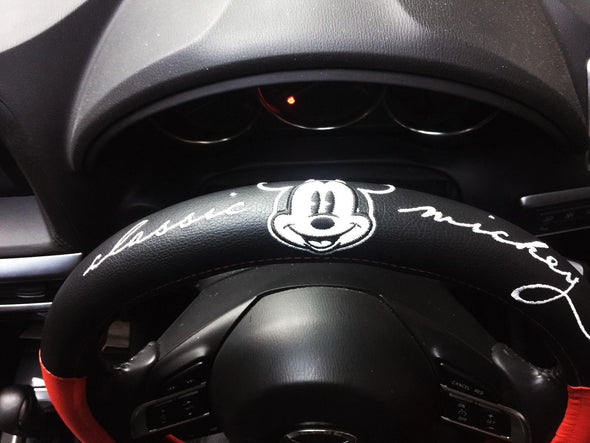 Mickey Mouse leather steering wheel