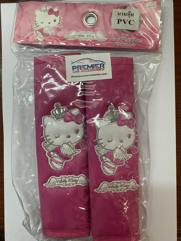 Hello Kitty leather seat belts