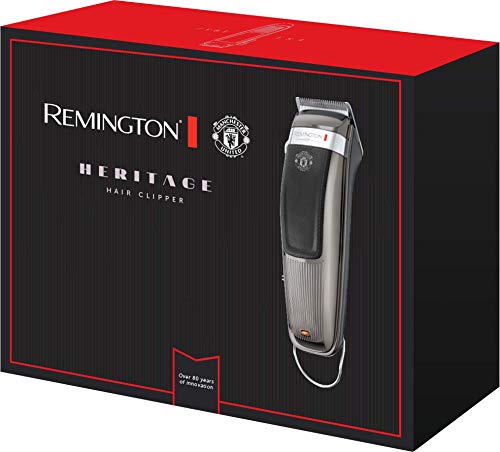 Remington Manchester United Heritage Cordless Hair Clippers with Face Towel, Silver