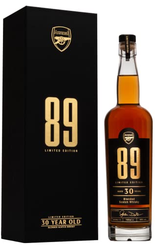 Premium Arsenal Whisky | Rare 30 Year Old Collectors Whisky Blended from Finest Malts by Award Winning Distillers | Luxury Fathers Day Gift for Gooners & Football Fans | Limited Edition (70cl)