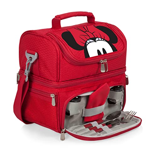 ONIVA - a Picnic Time brand 512-80-100-054-11 Pranzo Insulated Lunch Tote, Polyester, Minnie Mouse-Red