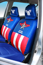 Marvel Captain America front car seat covers on sale