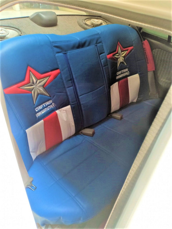 Marvel Captain America seat cover rear