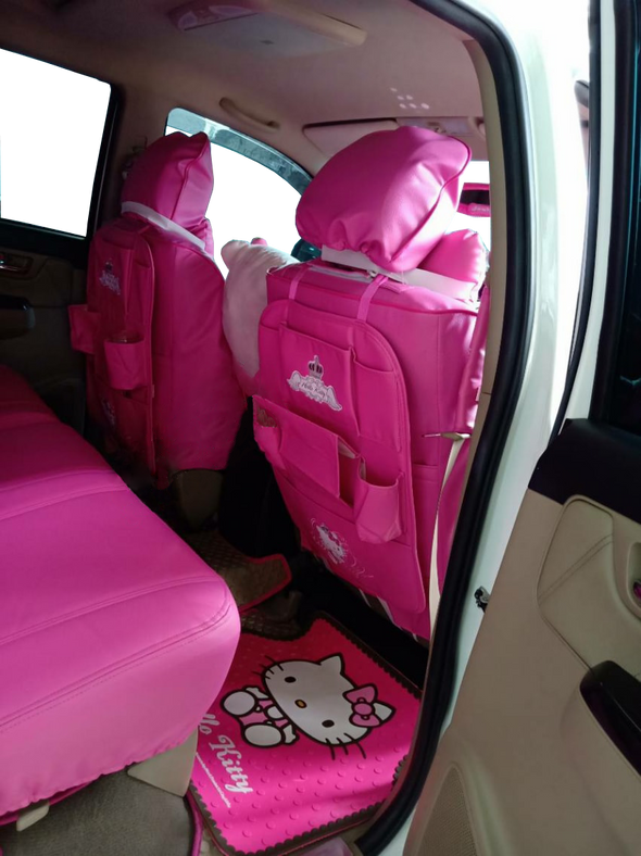 Hello Kitty car seat back cover