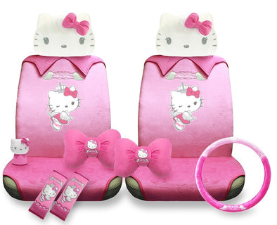 Official Hello Kitty car accessory set pink
