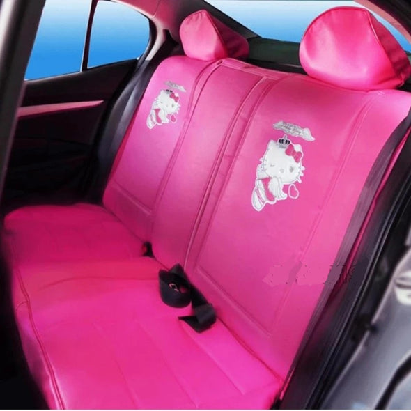 Hello Kitty rear seat cover leather