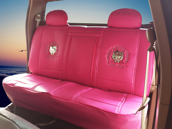 Licensed Hello Kitty seat cover rear pink
