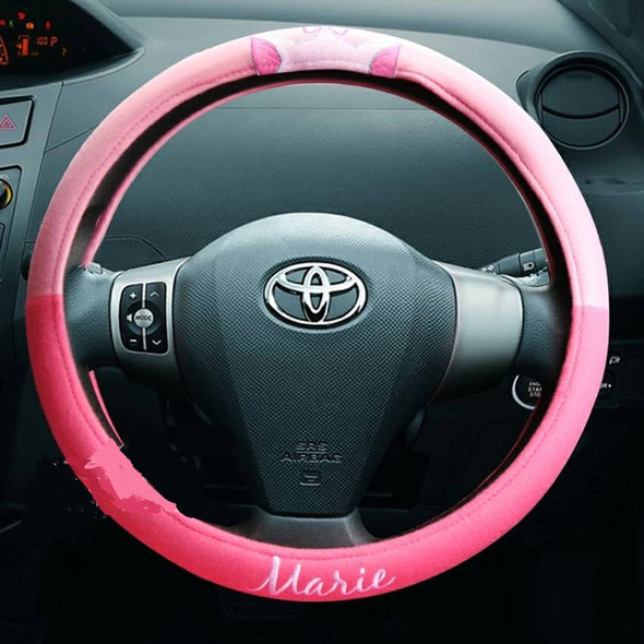 Disney  pink Marie Aristocats steering wheel cover