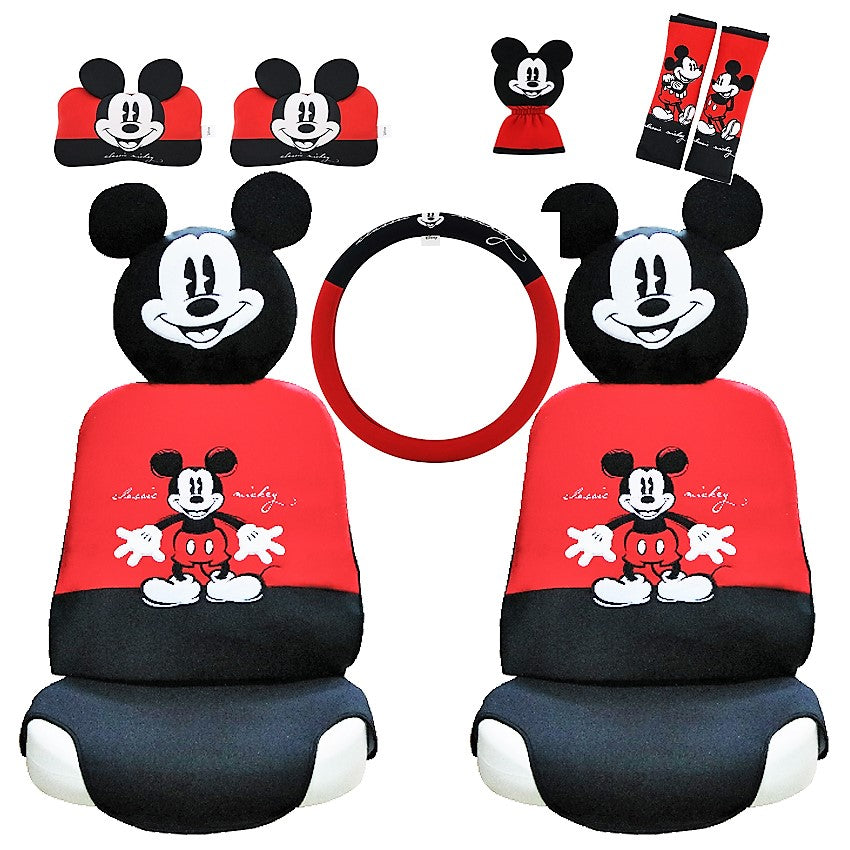 Mickey Mouse Auto Interior Gift Set (10 pieces) Official Disney