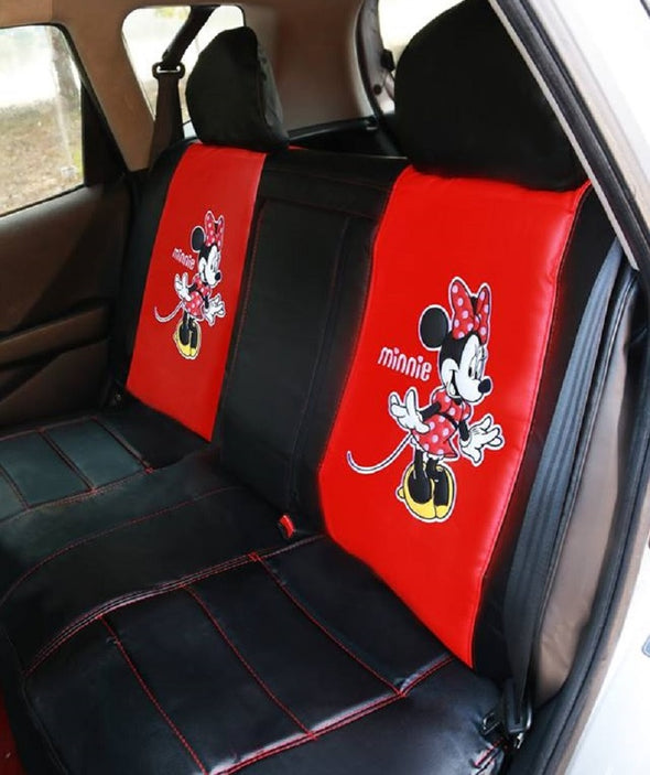 Minnie Mouse rear seat cover leather