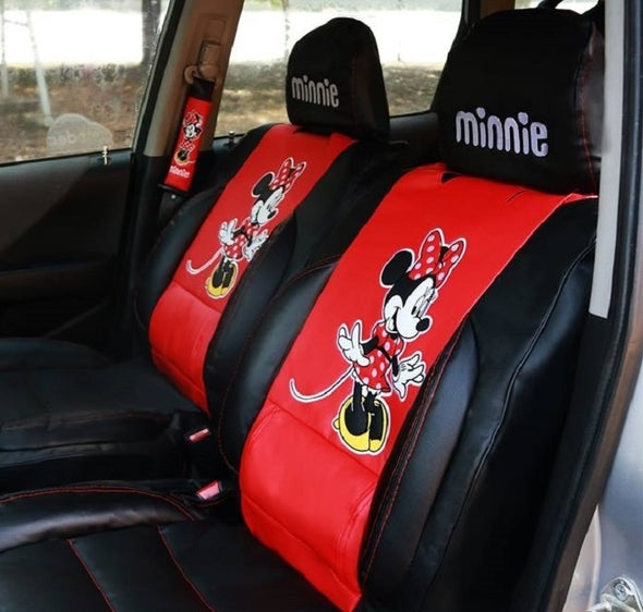 Disney Minnie Mouse leather car seats