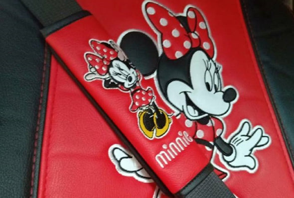 Disney Minnie Mouse pvc seat belt pads