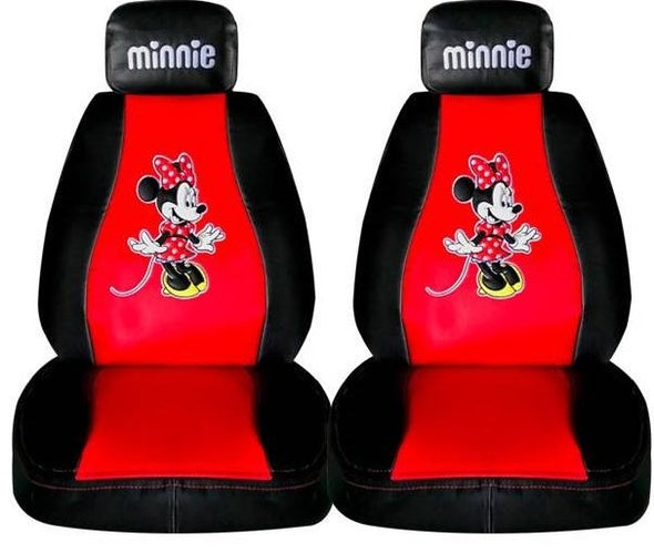 Official Minnie Mouse car seat covers leather