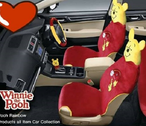 disney winnie the pooh car seat and stroller Disney Winnie The Pooh car accessory full gift set seat covers steering belts – Premier Car Accessories