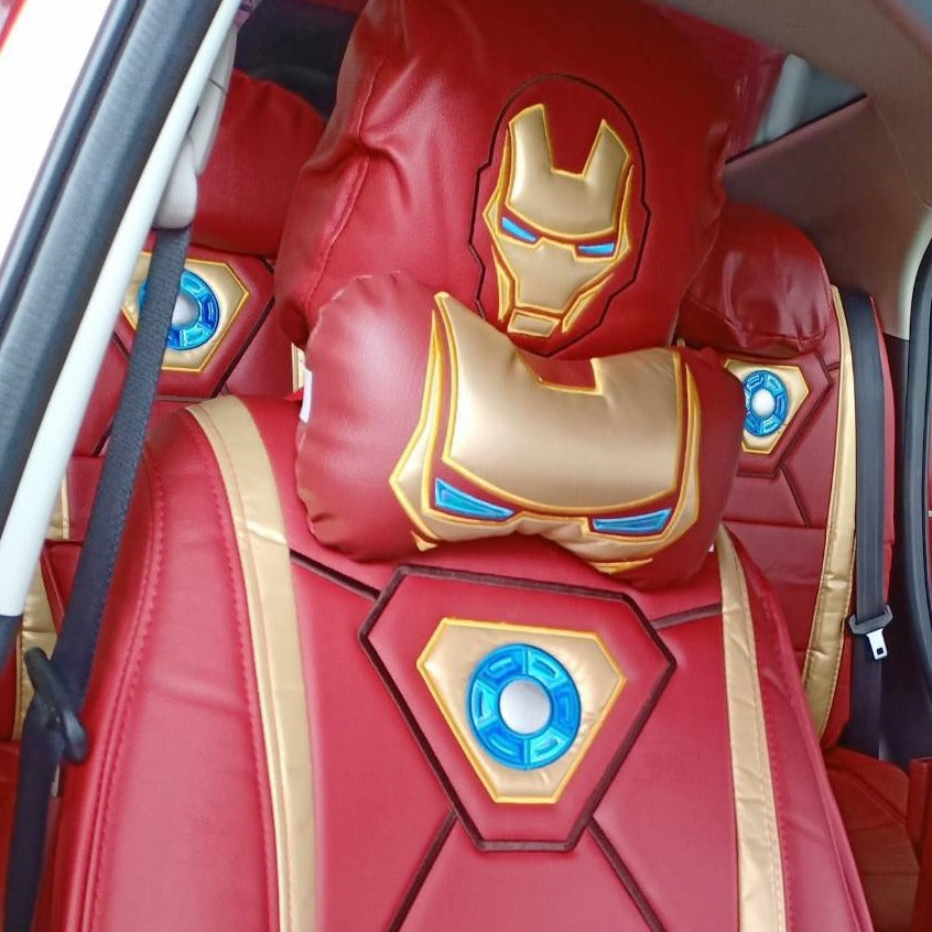 Shop Marvel Iron Man Car Seat Covers faux leather licensed original ...