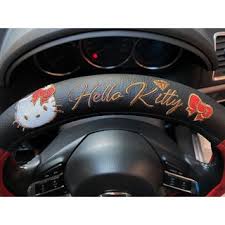 Sanior store Hello Kitty steering wheel cover black